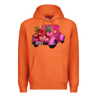 Carrot valentine's day heart cactus truck Premium Hoodie - RanaPortraitStore