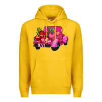 Lemon valentine's day heart cactus truck Premium Hoodie - RanaPortraitStore