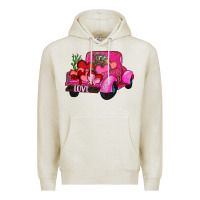 Oatmeal Heather valentine's day heart cactus truck Premium Hoodie - RanaPortraitStore