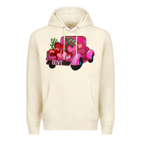 Sandshell valentine's day heart cactus truck Premium Hoodie - RanaPortraitStore