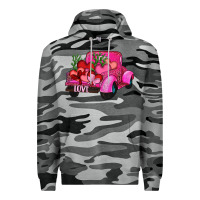 Slate Camo valentine's day heart cactus truck Premium Hoodie - RanaPortraitStore