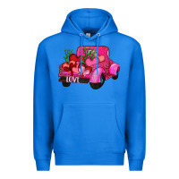 True Royal valentine's day heart cactus truck Premium Hoodie - RanaPortraitStore