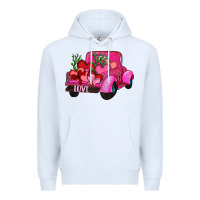 White valentine's day heart cactus truck Premium Hoodie - RanaPortraitStore