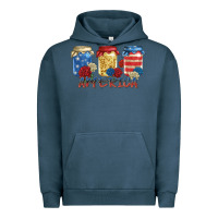 Pigment Midnight Navy america mason jar Urban Hoodie - Zillion Design Studio