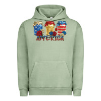 Pigment Oil Green america mason jar Urban Hoodie - Zillion Design Studio