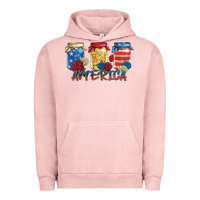 Pigment Salmon america mason jar Urban Hoodie - Zillion Design Studio