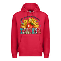 Cardinal teacher with sunflower Premium Hoodie - texasbilliewilder