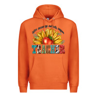 Carrot teacher with sunflower Premium Hoodie - texasbilliewilder
