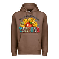 Chestnut teacher with sunflower Premium Hoodie - texasbilliewilder