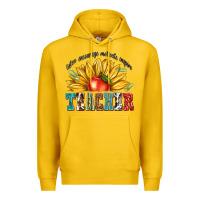 Lemon teacher with sunflower Premium Hoodie - texasbilliewilder