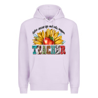 Lilac teacher with sunflower Premium Hoodie - texasbilliewilder