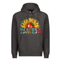 Smoke teacher with sunflower Premium Hoodie - texasbilliewilder