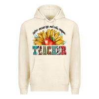 Tofu teacher with sunflower Premium Hoodie - texasbilliewilder
