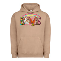 Pigment Burro Easter Bunny Love With Rainbow Urban Hoodie - RanaPortraitStore