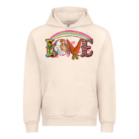 Sandshell Easter Bunny Love With Rainbow Urban Hoodie - RanaPortraitStore