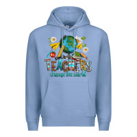 Colony Blue teachers change the world Premium Hoodie - texasbilliewilder