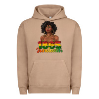 Pigment Burro 1865 juneteenth with afro black woman Urban Hoodie - texasbilliewilder