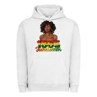 Pigment Lunar Rock 1865 juneteenth with afro black woman Urban Hoodie - texasbilliewilder