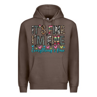 Coffee it s fine i m fine everything s fine Premium Hoodie - Zillion Design Studio