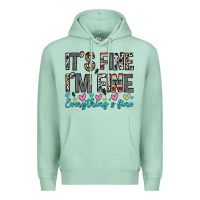 Seafoam it s fine i m fine everything s fine Premium Hoodie - Zillion Design Studio