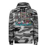 Slate Camo it s fine i m fine everything s fine Premium Hoodie - Zillion Design Studio