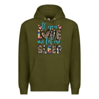 Army Green if you love me let me sleep Premium Hoodie - Zillion Design Studio