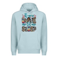 Blue Mist if you love me let me sleep Premium Hoodie - Zillion Design Studio