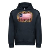 Navy america leopard glitter flag Urban Hoodie - Zillion Design Studio