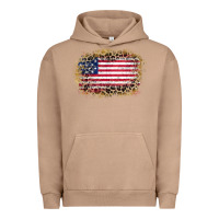 Pigment Burro america leopard glitter flag Urban Hoodie - Zillion Design Studio