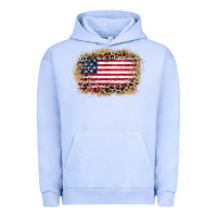 Pigment Grape Ice america leopard glitter flag Urban Hoodie - Zillion Design Studio