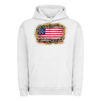 Pigment Lunar Rock america leopard glitter flag Urban Hoodie - Zillion Design Studio