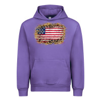Tulip america leopard glitter flag Urban Hoodie - Zillion Design Studio