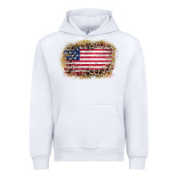 White america leopard glitter flag Urban Hoodie - Zillion Design Studio