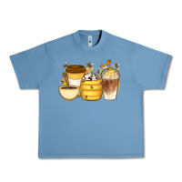 Pebble Blue Bee Honey Coffee Cups Urban Heavy Tee - Artiststas