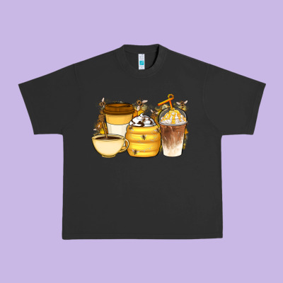 Bee Honey Coffee Cups Urban Heavy Tee Designed By Artiststas