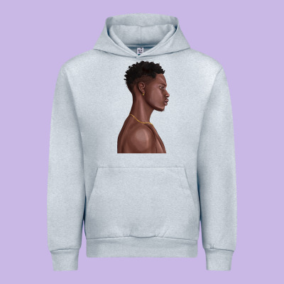 Urban Hoodie afro black man