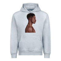 Heather Grey afro black man Urban Hoodie - texasbilliewilder