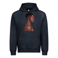 Navy afro black man Urban Hoodie - texasbilliewilder