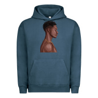 Pigment Midnight Navy afro black man Urban Hoodie - texasbilliewilder