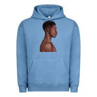 Pigment Pebble Blue afro black man Urban Hoodie - texasbilliewilder