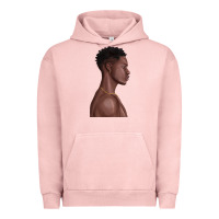 Pigment Salmon afro black man Urban Hoodie - texasbilliewilder
