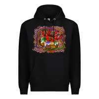 Black Mardi gras king cake crawfish Premium Hoodie - RanaPortraitStore