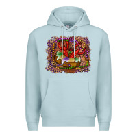 Blue Mist Mardi gras king cake crawfish Premium Hoodie - RanaPortraitStore