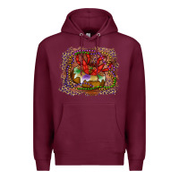 Burgundy Mardi gras king cake crawfish Premium Hoodie - RanaPortraitStore