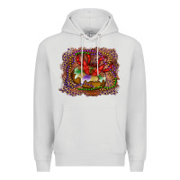 Dove Grey Mardi gras king cake crawfish Premium Hoodie - RanaPortraitStore