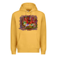 Mustard Mardi gras king cake crawfish Premium Hoodie - RanaPortraitStore