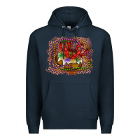 Navy Mardi gras king cake crawfish Premium Hoodie - RanaPortraitStore