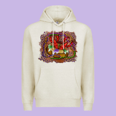Mardi Gras King Cake Crawfish Premium Hoodie Designed By Ranaportraitstore