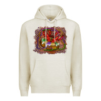 Oatmeal Heather Mardi gras king cake crawfish Premium Hoodie - RanaPortraitStore