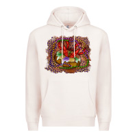 Pale Pink Mardi gras king cake crawfish Premium Hoodie - RanaPortraitStore